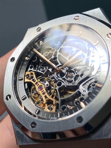 audemars piguet skelett replica|Audemars Piguet black skeleton price.